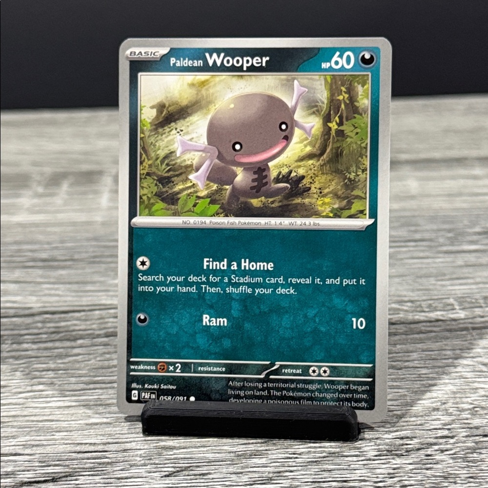 Pokémon | Paldean Fates #058/091: Wooper (2024) - Collectible Trading Card